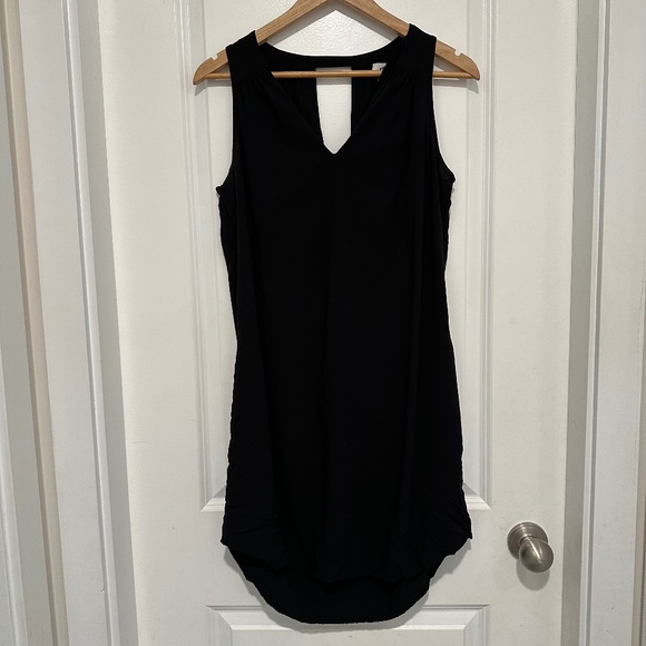 Old Navy | Women’s Sleeveless Black Rayon V Neck Shift Dress Size M Tall - Picture 1 of 7